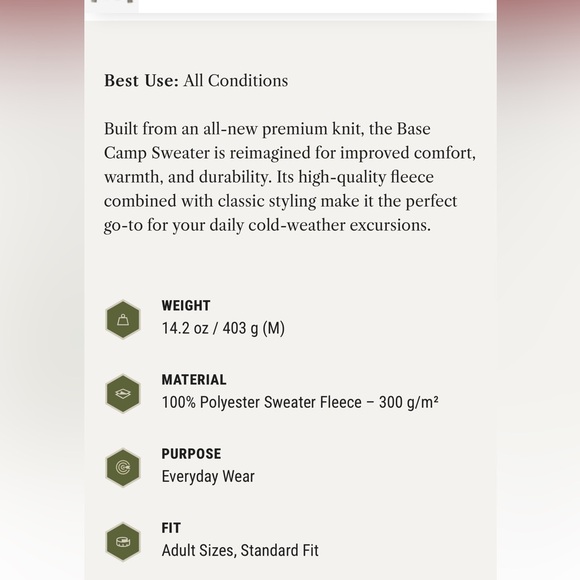 Women's Base Camp Full Zip Sweater Size S - Picture 7 of 7